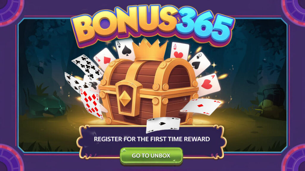 Bonus 365 Login Register - Draw the First Reward